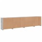 vidaXL Sideboard mit LED-Leuchten Betongrau 283x37x67 cm vidaXL Sideboard mit LED-Leuchten Betongrau 283x37x67 cm