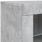 vidaXL Sideboard mit LED-Leuchten Betongrau 283x37x67 cm vidaXL Sideboard mit LED-Leuchten Betongrau 283x37x67 cm