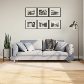 vidaXL Teppich HUARTE Kurzflor Weich und Waschbar Beige 100x200 cm