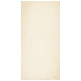 vidaXL Teppich HUARTE Kurzflor Weich und Waschbar Creme 100x200 cm