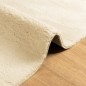 vidaXL Teppich HUARTE Kurzflor Weich und Waschbar Creme 100x200 cm vidaXL Teppich HUARTE Kurzflor Weich und Waschbar Creme 100x200 cm
