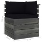 Garten-Paletten-Ecksofa mit Kissen Kiefernholz Garten-Paletten-Ecksofa mit Kissen Kiefernholz