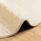 vidaXL Teppich HUARTE Kurzflor Weich und Waschbar Creme Ø 120 cm vidaXL Teppich HUARTE Kurzflor Weich und Waschbar Creme Ø 120 cm