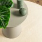 vidaXL Teppich HUARTE Kurzflor Weich und Waschbar Creme Ø 120 cm vidaXL Teppich HUARTE Kurzflor Weich und Waschbar Creme Ø 120 cm