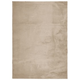 vidaXL Teppich HUARTE Kurzflor Weich und Waschbar Sandfarben 200x280cm