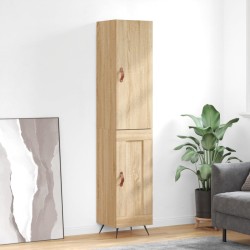 Highboard Sonoma-Eiche 34,5x34x180 cm Holzwerkstoff