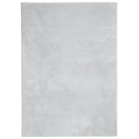 vidaXL Teppich HUARTE Kurzflor Weich und Waschbar Grau 240x340 cm