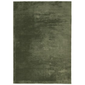 vidaXL Teppich HUARTE Kurzflor Weich und Waschbar Waldgrün 120x170 cm