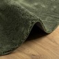 vidaXL Teppich HUARTE Kurzflor Weich und Waschbar Waldgrün Ø 100 cm vidaXL Teppich HUARTE Kurzflor Weich und Waschbar Waldgrün Ø 100 cm