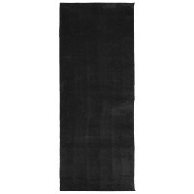 vidaXL Teppich HUARTE Kurzflor Weich und Waschbar Schwarz 80x200 cm