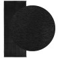 vidaXL Teppich HUARTE Kurzflor Weich und Waschbar Schwarz 80x200 cm vidaXL Teppich HUARTE Kurzflor Weich und Waschbar Schwarz 80x200 cm