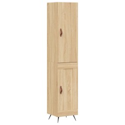 Highboard Sonoma-Eiche 34,5x34x180 cm Holzwerkstoff