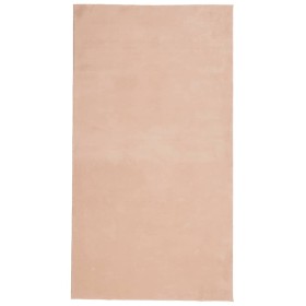 vidaXL Teppich HUARTE Kurzflor Weich und Waschbar Blassrosa 60x110 cm