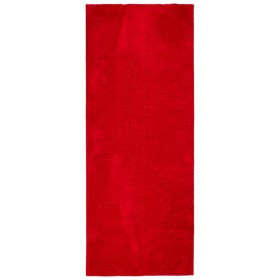 vidaXL Teppich HUARTE Kurzflor Weich und Waschbar Rot 80x200 cm