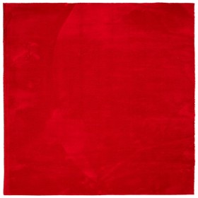 vidaXL Teppich HUARTE Kurzflor Weich und Waschbar Rot 160x160 cm