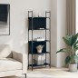 vidaXL Bücherregal 5 Böden Schwarz 60,5x24x166,5 cm Holzwerkstoff vidaXL Bücherregal 5 Böden Schwarz 60,5x24x166,5 cm Holzwerkstoff