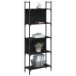 vidaXL Bücherregal 5 Böden Schwarz 60,5x24x166,5 cm Holzwerkstoff vidaXL Bücherregal 5 Böden Schwarz 60,5x24x166,5 cm Holzwerkstoff