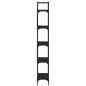 vidaXL Bücherregal 5 Böden Schwarz 60,5x24x166,5 cm Holzwerkstoff vidaXL Bücherregal 5 Böden Schwarz 60,5x24x166,5 cm Holzwerkstoff