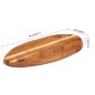 vidaXL Schneidebrett 50x25x2,5 cm Massivholz Akazie vidaXL Schneidebrett 50x25x2,5 cm Massivholz Akazie