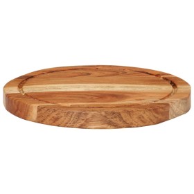 vidaXL Schneidebrett Ø25x2,5 cm Massivholz Akazie