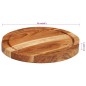 vidaXL Schneidebrett Ø25x2,5 cm Massivholz Akazie vidaXL Schneidebrett Ø25x2,5 cm Massivholz Akazie