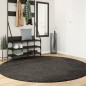 vidaXL Teppich ISTAN Hochflor Glänzend Anthrazit Ø 200 cm vidaXL Teppich ISTAN Hochflor Glänzend Anthrazit Ø 200 cm