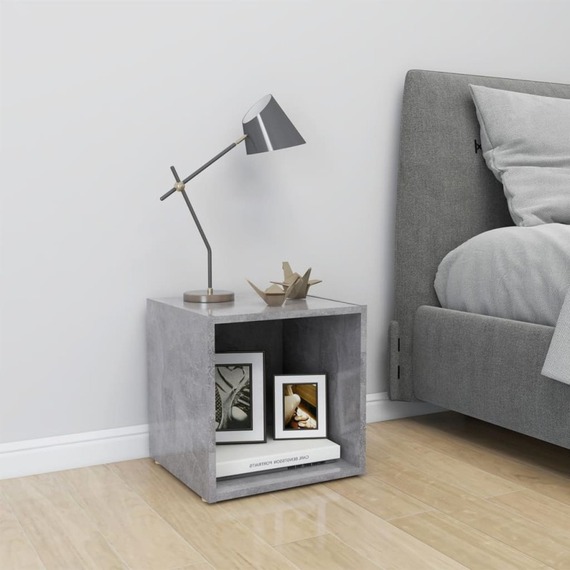 vidaXL TV-Schrank Betongrau 37x35x37 cm Holzwerkstoff vidaXL TV-Schrank Betongrau 37x35x37 cm Holzwerkstoff