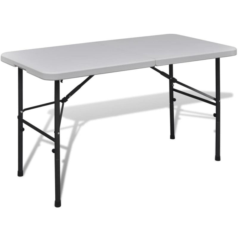 vidaXL Gartentisch Klappbar 122 cm HDPE Weiß vidaXL Gartentisch Klappbar 122 cm HDPE Weiß