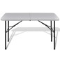 vidaXL Gartentisch Klappbar 122 cm HDPE Weiß vidaXL Gartentisch Klappbar 122 cm HDPE Weiß