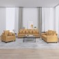 vidaXL 3-tlg. Sofagarnitur mit Kissen Braun Samt vidaXL 3-tlg. Sofagarnitur mit Kissen Braun Samt