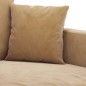 vidaXL 3-tlg. Sofagarnitur mit Kissen Braun Samt vidaXL 3-tlg. Sofagarnitur mit Kissen Braun Samt