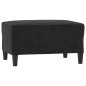 vidaXL 3-tlg. Sofagarnitur mit Kissen Schwarz Samt vidaXL 3-tlg. Sofagarnitur mit Kissen Schwarz Samt