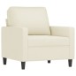 vidaXL 3-tlg. Sofagarnitur mit Kissen Creme Samt vidaXL 3-tlg. Sofagarnitur mit Kissen Creme Samt