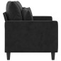 vidaXL 2-Sitzer-Sofa Schwarz 120 cm Samt vidaXL 2-Sitzer-Sofa Schwarz 120 cm Samt