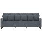 vidaXL 3-Sitzer-Sofa Dunkelgrau 180 cm Samt vidaXL 3-Sitzer-Sofa Dunkelgrau 180 cm Samt