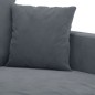 vidaXL 3-Sitzer-Sofa Dunkelgrau 180 cm Samt vidaXL 3-Sitzer-Sofa Dunkelgrau 180 cm Samt