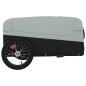 vidaXL Fahrradanhänger Schwarz und Grau 45 kg Eisen vidaXL Fahrradanhänger Schwarz und Grau 45 kg Eisen