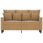 vidaXL 2-Sitzer-Sofa Braun 120 cm Samt vidaXL 2-Sitzer-Sofa Braun 120 cm Samt