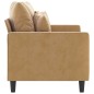 vidaXL 2-Sitzer-Sofa Braun 120 cm Samt vidaXL 2-Sitzer-Sofa Braun 120 cm Samt