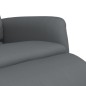 vidaXL Relaxsessel mit Fußteil Grau Kunstleder vidaXL Relaxsessel mit Fußteil Grau Kunstleder