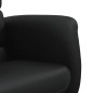 vidaXL Relaxsessel mit Fußhocker Schwarz Kunstleder vidaXL Relaxsessel mit Fußhocker Schwarz Kunstleder