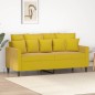 vidaXL 2-Sitzer-Sofa Gelb 140 cm Samt vidaXL 2-Sitzer-Sofa Gelb 140 cm Samt