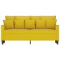 vidaXL 2-Sitzer-Sofa Gelb 140 cm Samt vidaXL 2-Sitzer-Sofa Gelb 140 cm Samt