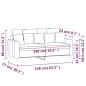 vidaXL 2-Sitzer-Sofa Gelb 140 cm Samt vidaXL 2-Sitzer-Sofa Gelb 140 cm Samt