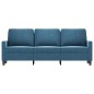vidaXL 3-Sitzer-Sofa Blau 180 cm Samt vidaXL 3-Sitzer-Sofa Blau 180 cm Samt