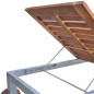 Sonnenliege mit Auflage Akazie Massivholz Verzinkter Stahl Sonnenliege mit Auflage Akazie Massivholz Verzinkter Stahl