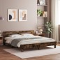 vidaXL Bettgestell mit Kopfteil Räuchereiche 200x200 cm Holzwerkstoff vidaXL Bettgestell mit Kopfteil Räuchereiche 200x200 cm Holzwerkstoff