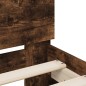 vidaXL Bettgestell mit Kopfteil Räuchereiche 200x200 cm Holzwerkstoff vidaXL Bettgestell mit Kopfteil Räuchereiche 200x200 cm Holzwerkstoff