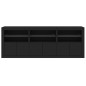 vidaXL Sideboard mit LED-Leuchten Schwarz 181,5x37x67 cm vidaXL Sideboard mit LED-Leuchten Schwarz 181,5x37x67 cm