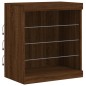 vidaXL Sideboard mit LED-Leuchten Braun Eichen-Optik 181,5x37x67 cm vidaXL Sideboard mit LED-Leuchten Braun Eichen-Optik 181,5x37x67 cm